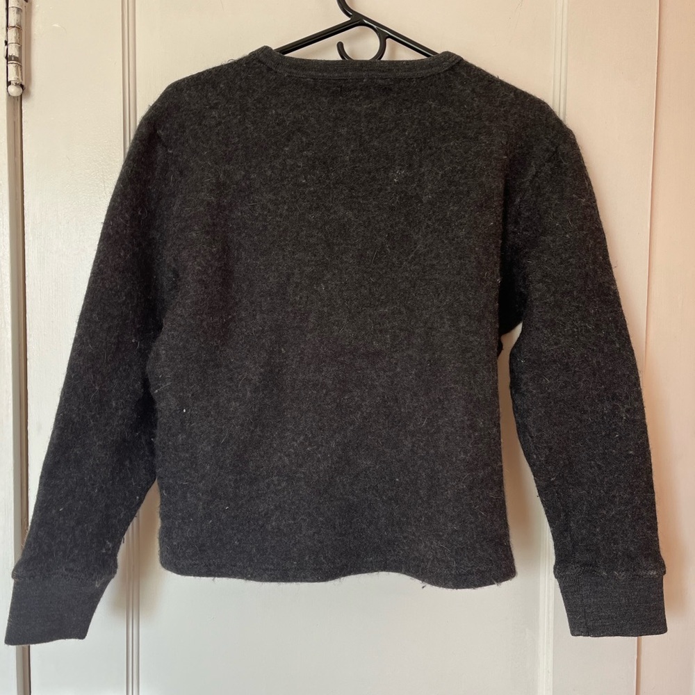 Taylor Stitch Charcoal Wool Sweater - Picture 4 of 5